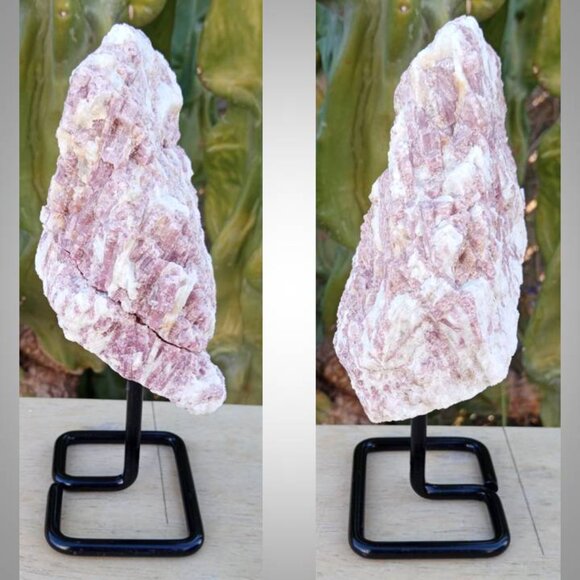 ❤️ PINK TOURMALINE stone rock crystal on stand CHAKRA : love relief anxiety 01 - Picture 3 of 5